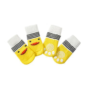 Non Slip Pet Socks for Dogs and Cats Knitted Paw Protector with Grips L Size - Blue bones V528-MH00439-LSGT-L-786867