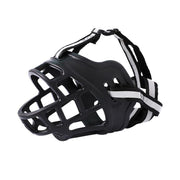 6 Sizes Adjustable Pet Dog No Bite Silicone Basket Muzzle Cage Mouth Mesh Cover - 1# V528-MH00453-01-829234
