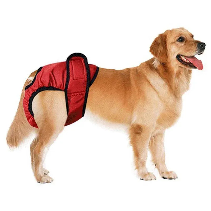 Washable Female Pet Dog Cat Nappy Diaper Physiological Pants Panties Underwear Red - L V528-MH00462-RED-L-961487