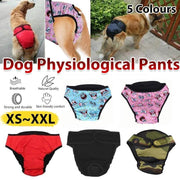 Washable Female Pet Dog Cat Nappy Diaper Physiological Pants Panties Underwear Red - XL V528-MH00463-RED-XL--270976