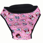 Washable Female Pet Dog Cat Nappy Diaper Physiological Pants Panties Underwear Pink - M V528-MH00467-PINK-M-264572