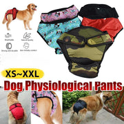 Washable Female Pet Dog Cat Nappy Diaper Physiological Pants Panties Underwear Black - S V528-MH00478-BLACK-S-137821