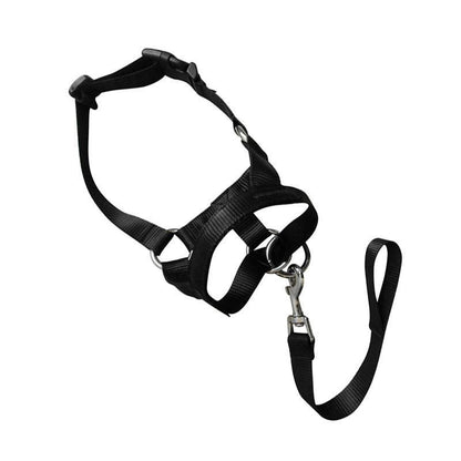 Black Dog Training Head Collar Halter Stop Pulling Training Tool Harness Strap Leader - XL V528-MH00507-BLACK-XL-736907