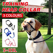 Pink Dog Training Head Collar Halter Stop Pulling Training Tool Harness Strap Leader - XXL