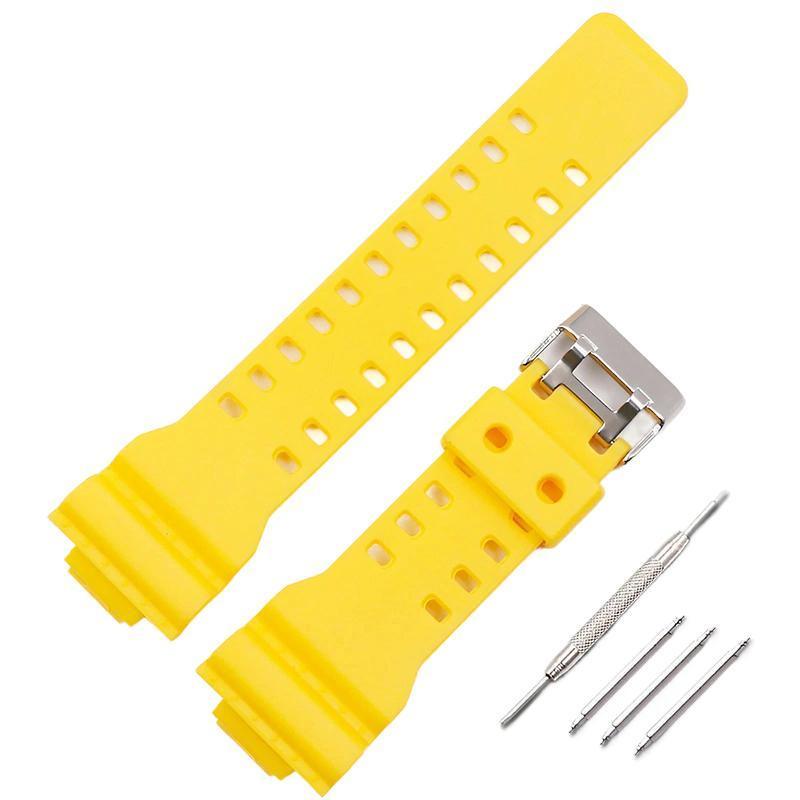 16mm TPU Watch Strap Compatible with G Series GA100 G8900 GW8900 with Tool Pins - Dark Blue V528-MH00533-DARKBLUE-830944
