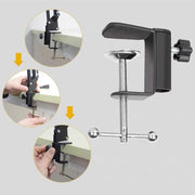 Microphone Suspension Boom Arm Desktop Stand Mic Holder Mount and Pop Filter - Mic Stand with Pop Filter V528-MICHOLDER-B-605527