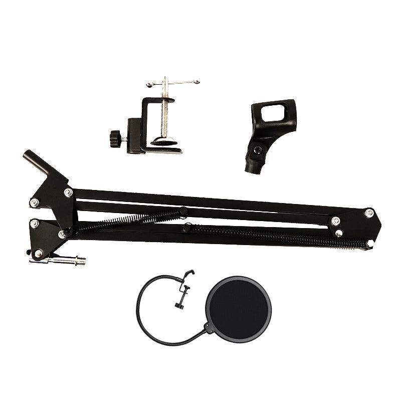 Microphone Suspension Boom Arm Desktop Stand Mic Holder Mount and Pop Filter - Mic Stand with Pop Filter V528-MICHOLDER-B-605527