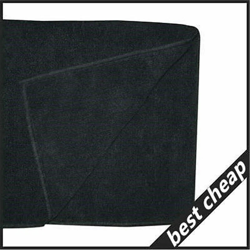 Black Cotton Towel 35x75cm Soft Thick Absorbent Bath Gym Travel Use V528-MICROFIBERTOWEL-525056