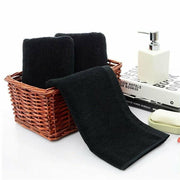 Black Cotton Towel 35x75cm Soft Thick Absorbent Bath Gym Travel Use V528-MICROFIBERTOWEL-525056