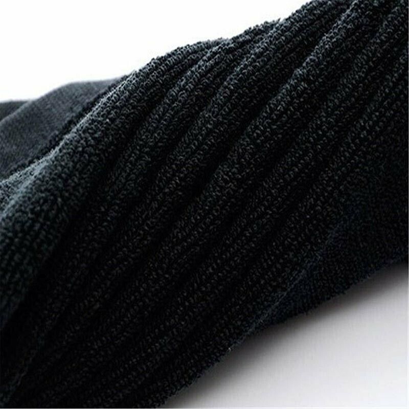 Black Cotton Towel 35x75cm Soft Thick Absorbent Bath Gym Travel Use V528-MICROFIBERTOWEL-525056
