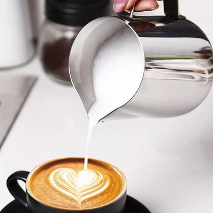150-1000Ml Stainless Steel Milk Coffee Jug Latte Espresso Frothing Scale Pitcher - 350ML V528-MILKCOFFEEJUG-350ML-597471