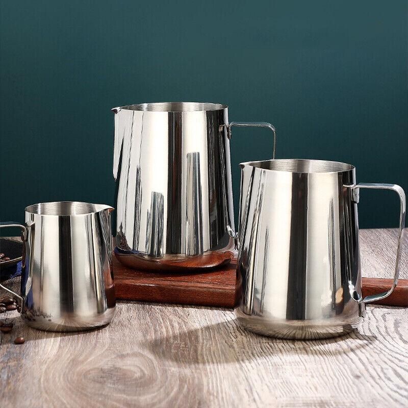 150-1000Ml Stainless Steel Milk Coffee Jug Latte Espresso Frothing Scale Pitcher - 350ML V528-MILKCOFFEEJUG-350ML-597471