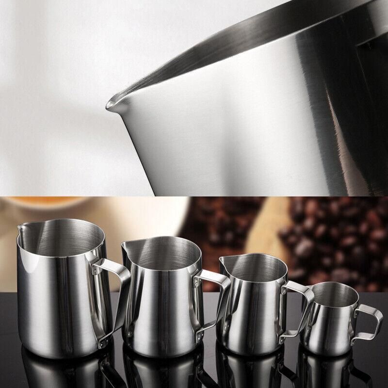 150-1000Ml Stainless Steel Milk Coffee Jug Latte Espresso Frothing Scale Pitcher - 350ML V528-MILKCOFFEEJUG-350ML-597471