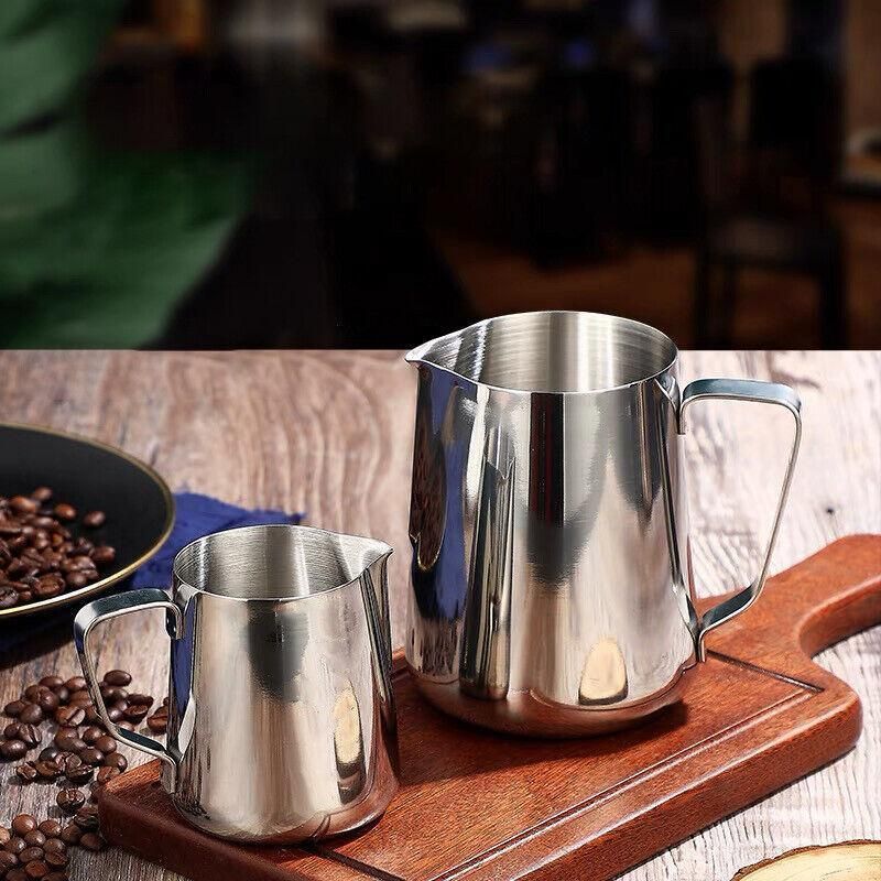 150-1000Ml Stainless Steel Milk Coffee Jug Latte Espresso Frothing Scale Pitcher - 350ML V528-MILKCOFFEEJUG-350ML-597471