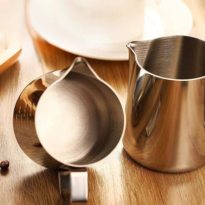 150-1000Ml Stainless Steel Milk Coffee Jug Latte Espresso Frothing Scale Pitcher - 600ML V528-MILKCOFFEEJUG-600ML-170061