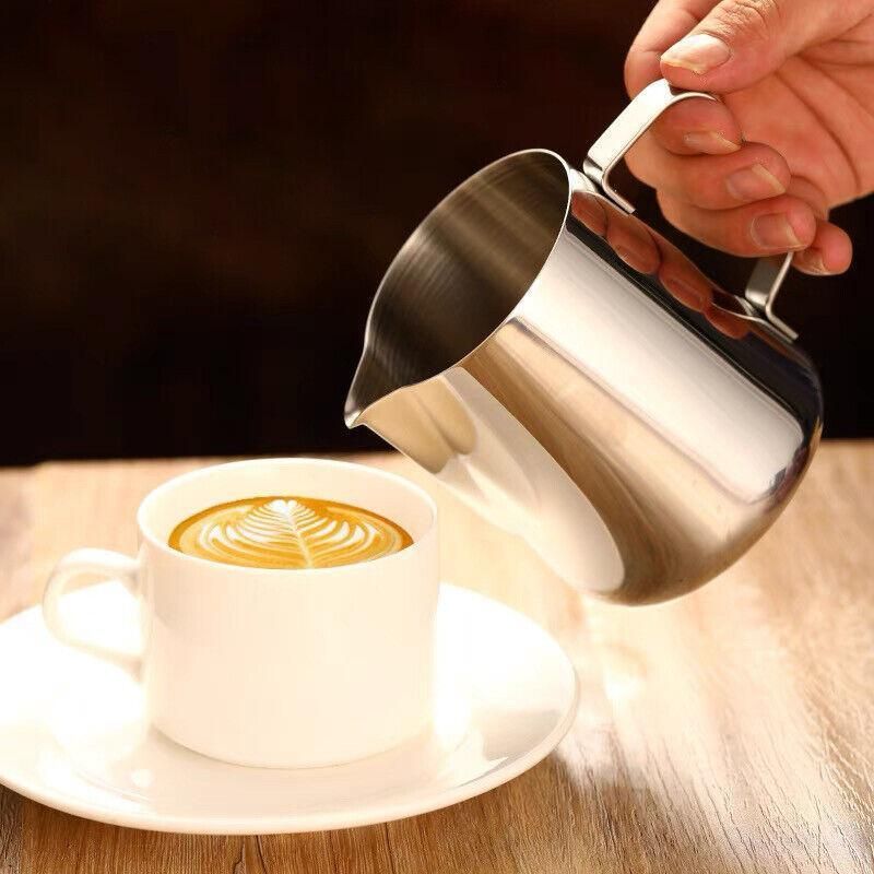150-1000Ml Stainless Steel Milk Coffee Jug Latte Espresso Frothing Scale Pitcher - 600ML V528-MILKCOFFEEJUG-600ML-170061