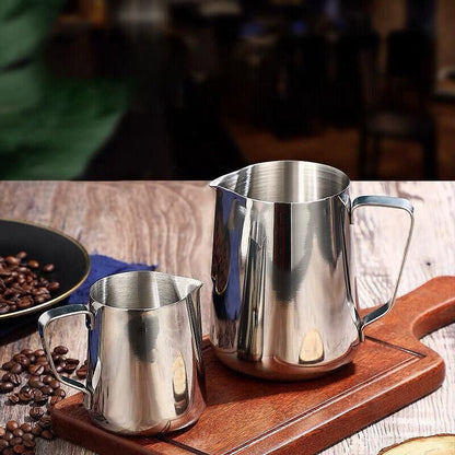 150-1000Ml Stainless Steel Milk Coffee Jug Latte Espresso Frothing Scale Pitcher - 600ML