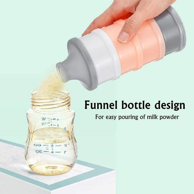 4-Layer Milk Powder Dispenser Bottle Container Food Storage Box Portable Stackable - Blue V528-MILKPOWDERBO-BLUE-322441