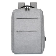 Waterproof Laptop Backpack Bag for Men Women School Travel Business Use - Grey 2 Zipper V528-MILLETBACKPACK-DOUBLE-GREY-48016