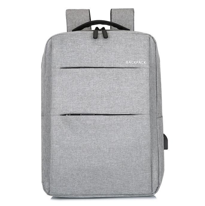 Waterproof Laptop Backpack Bag for Men Women School Travel Business Use - Grey 2 Zipper V528-MILLETBACKPACK-DOUBLE-GREY-48016