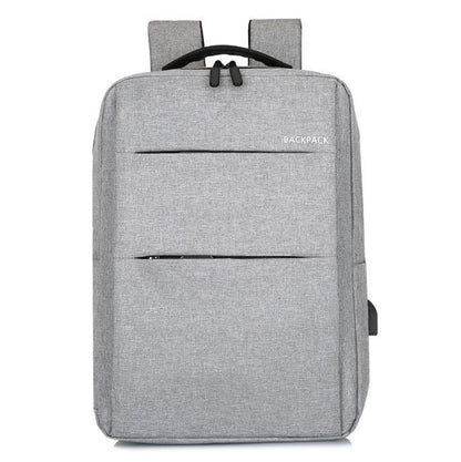 Waterproof Laptop Backpack Bag for Men Women School Travel Business Use - Grey 2 Zipper V528-MILLETBACKPACK-DOUBLE-GREY-48016