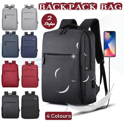 Waterproof Laptop Backpack Bag for Men Women School Travel Business Use - Red 1 Zipper V528-MILLETBACKPACK-SINGLE-RED-93705