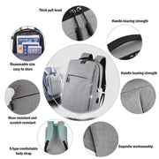 Waterproof Laptop Backpack Bag for Men Women School Travel Business Use - Red 1 Zipper V528-MILLETBACKPACK-SINGLE-RED-93705