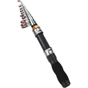 Portable Mini Fishing Rod Fishing Gear Compact Travel Rods for Outdoor Sports - 235cm V528-MINI-ROD-BLACK-230CM-861288