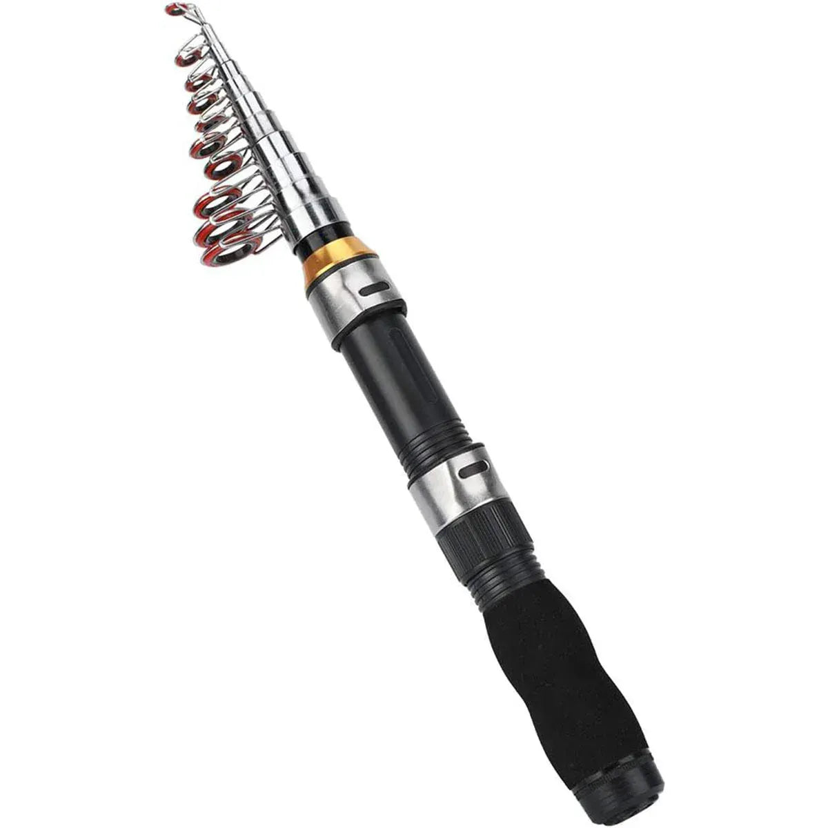 Portable Mini Fishing Rod Fishing Gear Compact Travel Rods for Outdoor Sports - 235cm V528-MINI-ROD-BLACK-230CM-861288