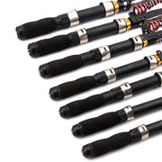 Portable Mini Fishing Rod Fishing Gear Compact Travel Rods for Outdoor Sports - 235cm V528-MINI-ROD-BLACK-230CM-861288
