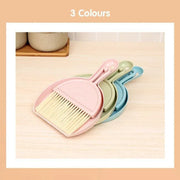 Mini Desktop Sweep Cleaning Brush Keyboard Brush Small Broom Dustpan Set - Green V528-MINIBROOM-GREEN-91678