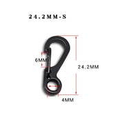 10X Mini Alloy Carabiner Keychain Durable Snap Spring Clip Hook - Silver V528-MINICARABINER-SILVER-721768