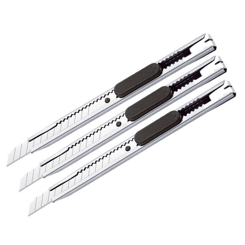 5PCS Snap-Off Daily Utility Knife Lock Back Box Cutters Retractable Knifes V528-MINICUTTERS-5PCS-102449