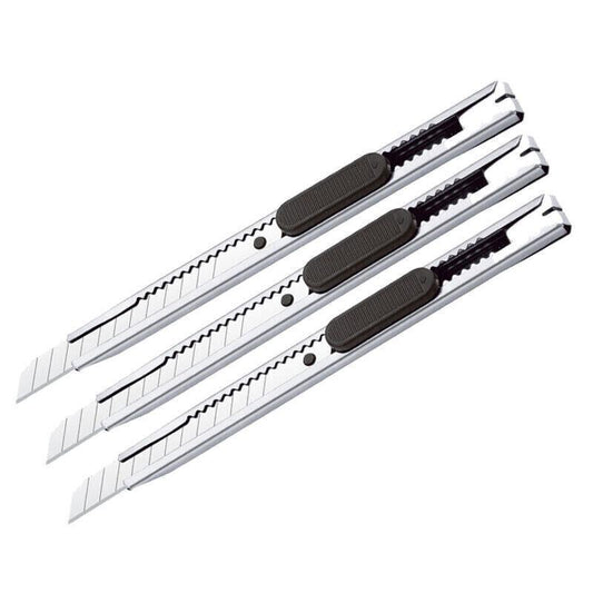 5PCS Snap-Off Daily Utility Knife Lock Back Box Cutters Retractable Knifes V528-MINICUTTERS-5PCS-102449
