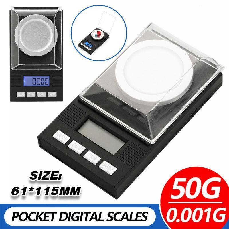 High Precision 50g 0.001g Digital Milligram Scale for Jewelry and Powder V528-MINI JEWELRY SCALE-918175