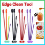 4X Silicone Mini Spatula Jar Scraper Scoop Tip Long Spatula Cosmetic Bottle B8A3 - Black V528-MINISPATULA-BLACK-4PCS-49574