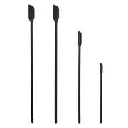 4X Silicone Mini Spatula Jar Scraper Scoop Tip Long Spatula Cosmetic Bottle B8A3 - Black V528-MINISPATULA-BLACK-4PCS-49574