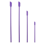 4X Silicone Mini Spatula Jar Scraper Scoop Tip Long Spatula Cosmetic Bottle B8A3 - Red V528-MINISPATULA-RED-4PCS-82778