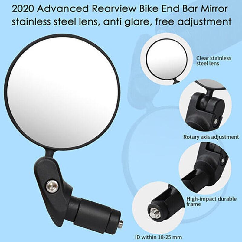 Adjustable Bicycle Rearview Mirror Convex Lens for MTB and Road Bikes V528-MIRROR-26845