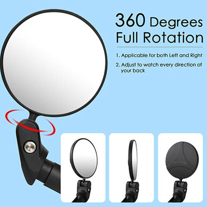 Adjustable Bicycle Rearview Mirror Convex Lens for MTB and Road Bikes V528-MIRROR-26845