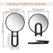 Makeup Mirror Handheld Magnifying Mirror 30X Portable Mirror Compact Travel Tool - Black V528-MIRROR-BLACK-30-499190