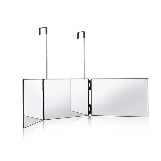 3Way Makeup Mirror for Hair Cutting Styling Hanging Beauty Tool Adjustable V528-MIRROR-BLACK-899122