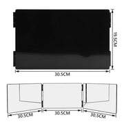 3Way Makeup Mirror for Hair Cutting Styling Hanging Beauty Tool Adjustable V528-MIRROR-BLACK-899122