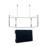3Way Makeup Mirror for Hair Cutting Styling Hanging Beauty Tool Adjustable V528-MIRROR-BLACK-899122