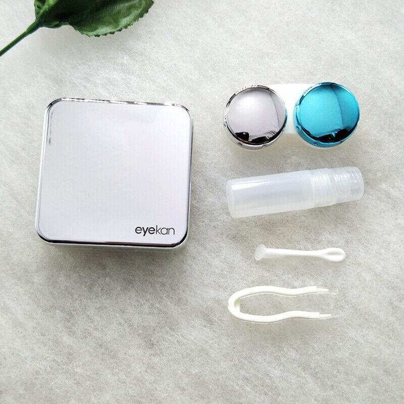 Contact Lens Tweezers Stick Inserted Remover Tool Kit Tip Storage Case Box Sets - Rose Red V528-MIRRORGLASSESCASE-ROSERED-41409