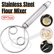 Stainless Steel Double Eye Coil Flour Mixer Household Baking Tool Egg Beate V528-MIXER-823235