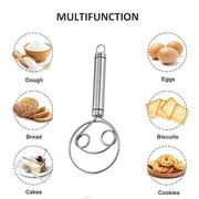 Stainless Steel Double Eye Coil Flour Mixer Household Baking Tool Egg Beate V528-MIXER-823235