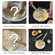 Stainless Steel Double Eye Coil Flour Mixer Household Baking Tool Egg Beate V528-MIXER-823235