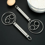 Stainless Steel Double Eye Coil Flour Mixer Household Baking Tool Egg Beate V528-MIXER-823235