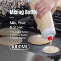 1000ml Hand Crank Batter Dispenser Mixing Jug with Scale for Muffins Pancakes V528-MIXING-BOTTLE-231949